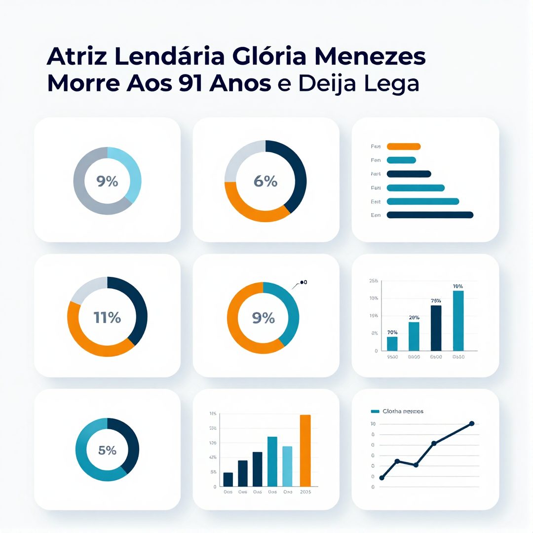 Infográfico - Atriz Lendária Glória Menezes Morre Aos 91 Anos e Deixa Legado Inesquecível na Televisão Brasileira