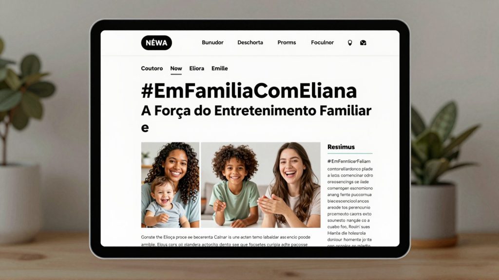 #EmFamiliaComEliana: A Força do Entretenimento Familiar e a Adaptação às Tendências Digitais