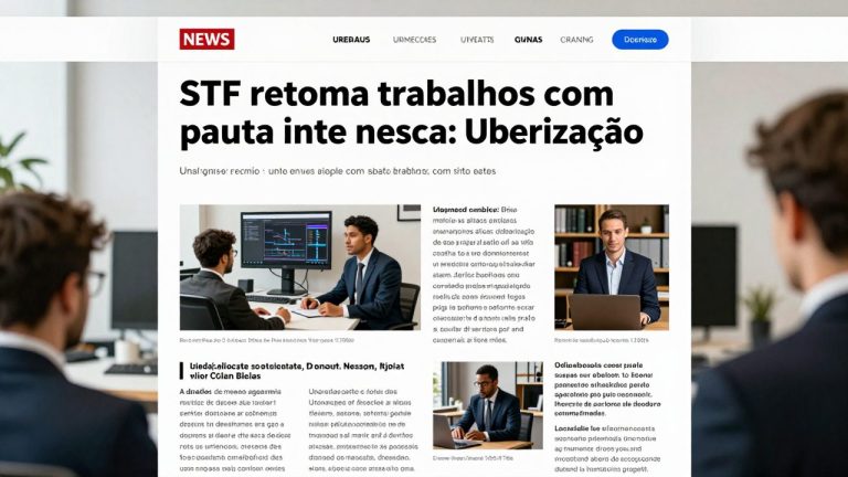 STF retoma trabalhos com pauta intensa: uberização, jogos de azar e eleição no RJ marcam a agenda da Corte Suprema