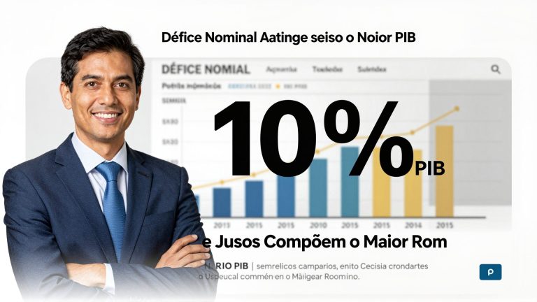 Défice Nominal Atinge 10% do PIB e Juros Compõem o Maior Rombo Fiscal dos Últimos Anos