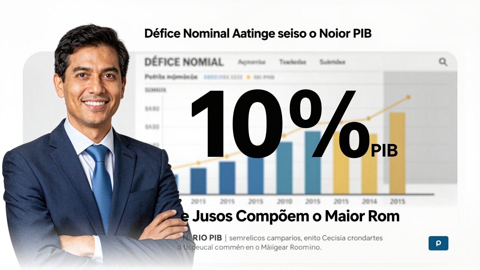 Défice Nominal Atinge 10% do PIB e Juros Compõem o Maior Rombo Fiscal dos Últimos Anos