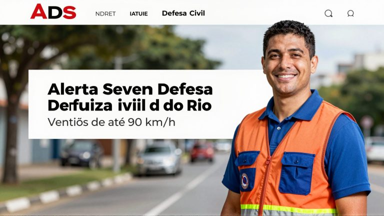 Alerta Severo da Defesa Civil do Rio: Ventos de até 90 km/h sacudirão a capital nesta semana