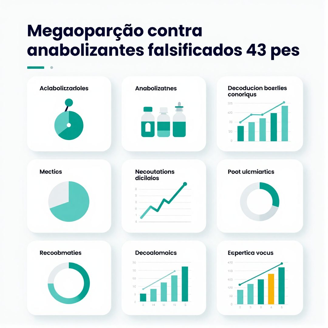 Infográfico - Megaoperação contra anabolizantes falsificados prende 43 pessoas entre Brasil e Paraguai