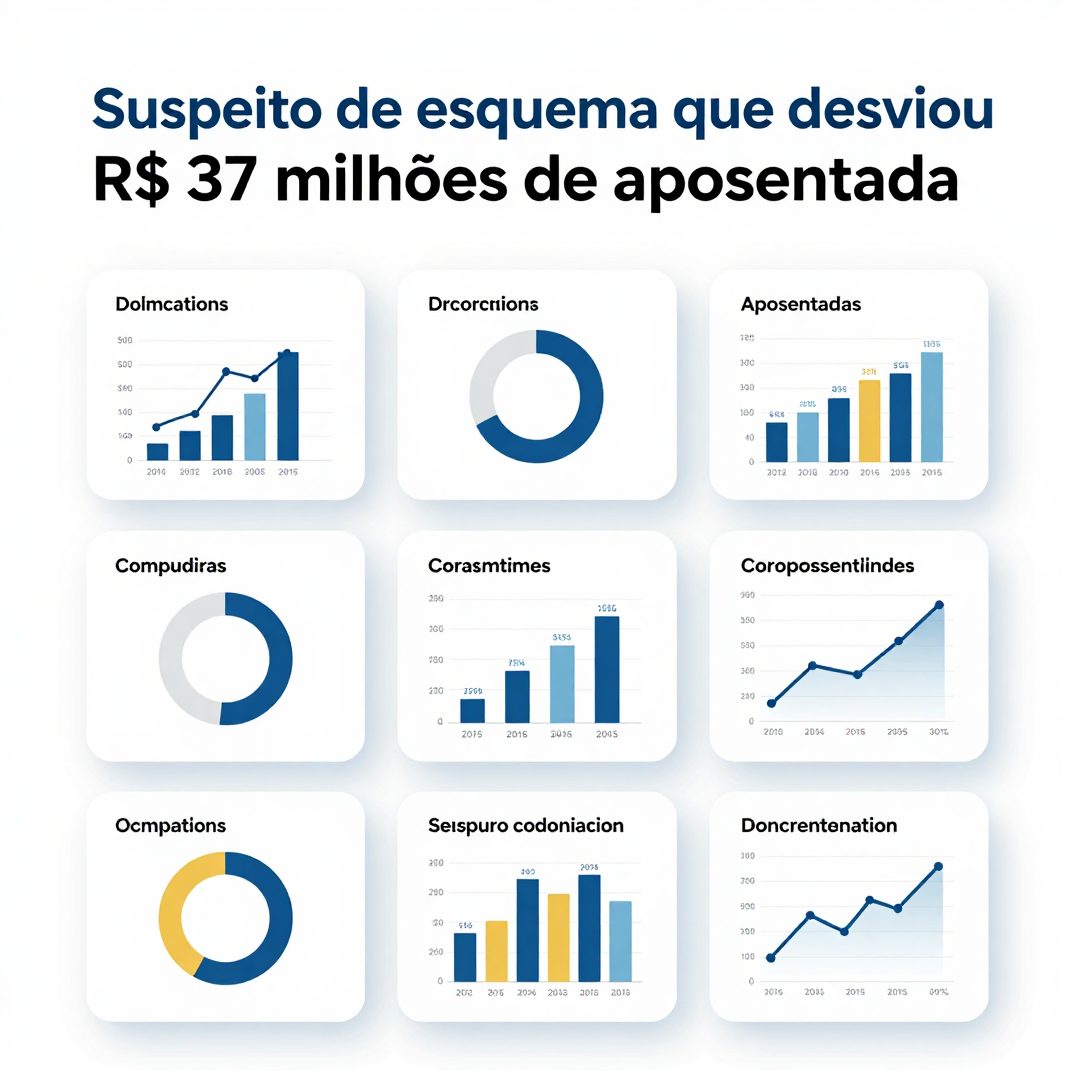 Infográfico - Suspeito de esquema que desviou R$ 37 milhões de aposentada é preso no Aeroporto do Rio de Janeiro