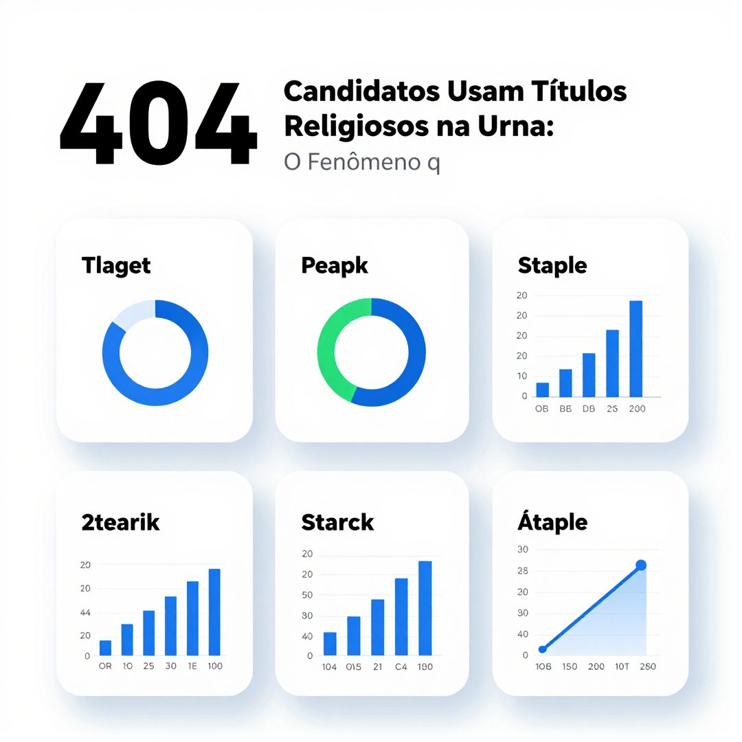Infográfico - 404 Candidatos Usam Títulos Religiosos na Urna: O Fenômeno que Transforma o Nome em Propaganda Eleitoral