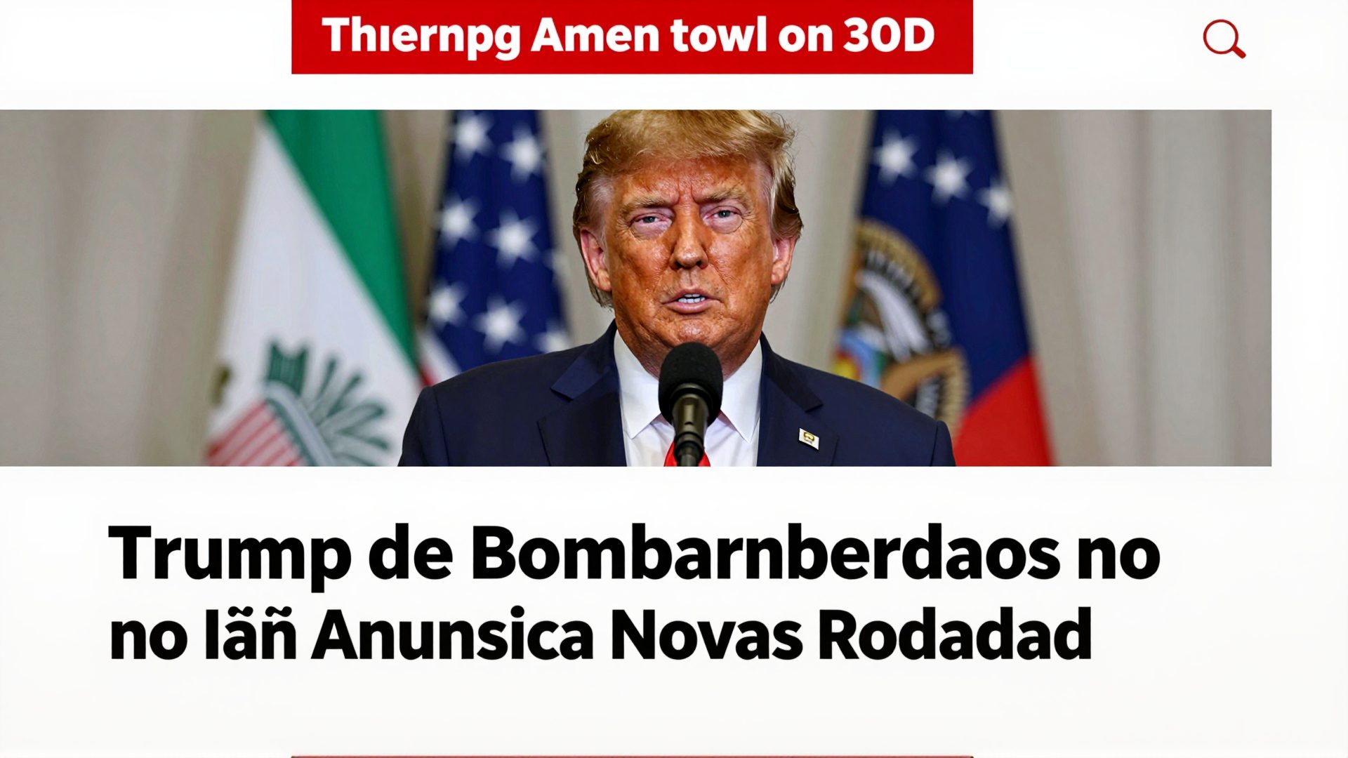 Trump Desiste de Bombardeio no Irã e Anuncia Novas Rodadas de Negociações para o Oriente Médio