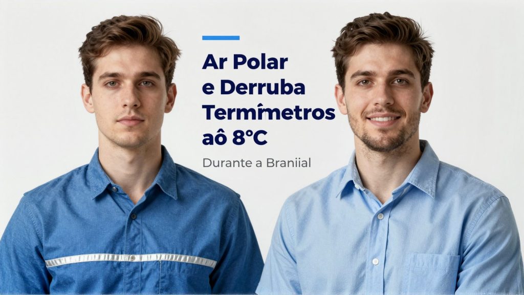 Ar Polar Ganha Força e Derruba Termômetros até 8°C Durante a Semana no Brasil