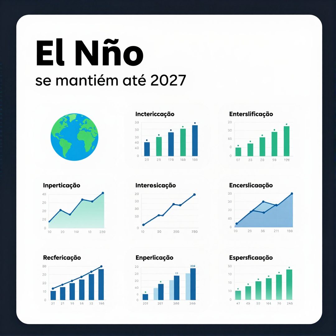 Infográfico - El Niño se mantém até 2027 com intensificação e redefine o calendário agrícola brasileiro