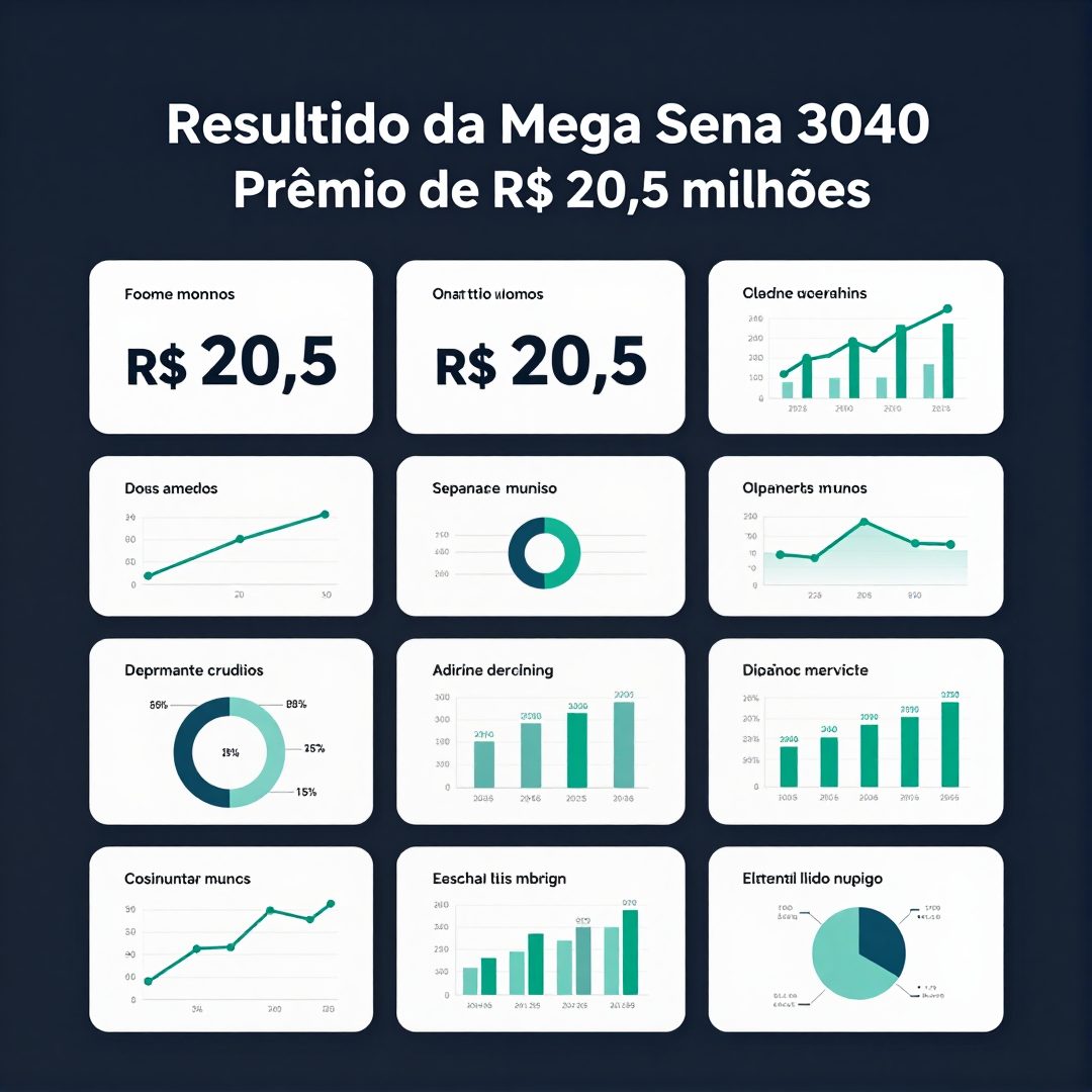 Infográfico - Resultado da Mega Sena 3040 revela prêmio de R$ 20,5 milhões e bilhetes premiados em quatro estados