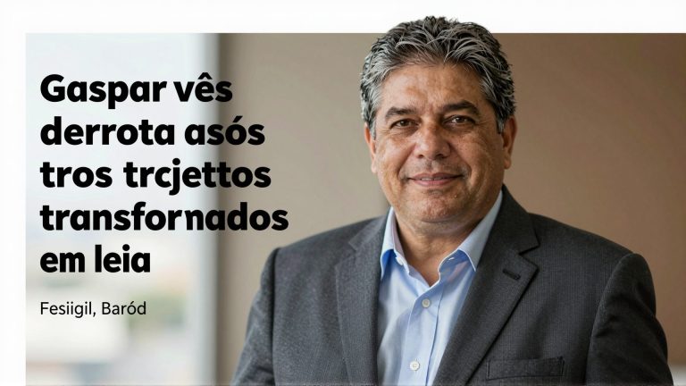 Gaspar vê derrota após três projetos transformados em lei em quatro anos
