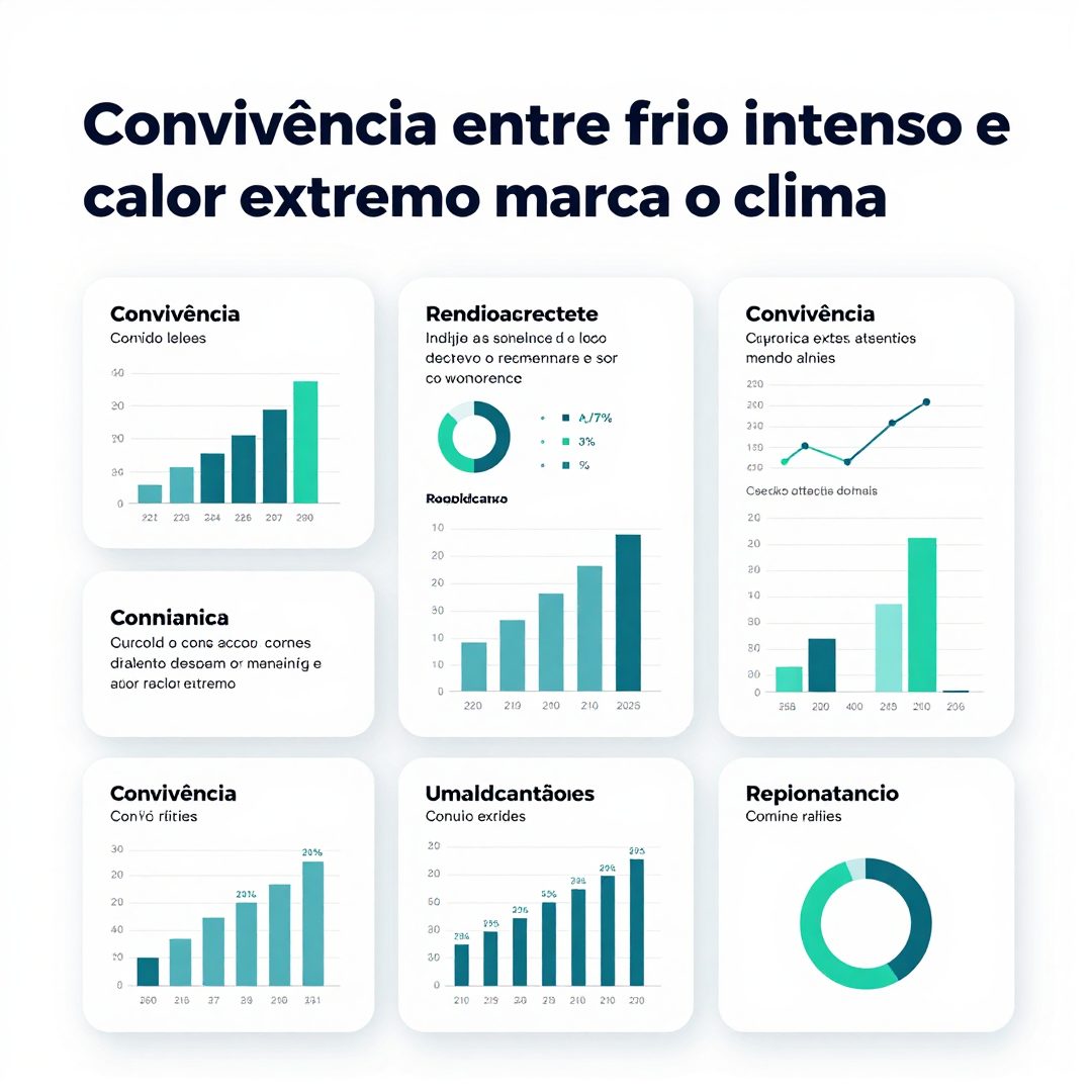 Infográfico - Convivência entre frio intenso e calor extremo marca o clima em mais de cem cidades brasileiras