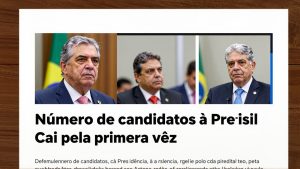 Número de candidatos à Presidência cai pela primeira vez em vinte anos nas urnas brasileiras