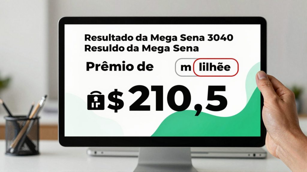 Resultado da Mega Sena 3040 revela prêmio de R$ 20,5 milhões e bilhetes premiados em quatro estados