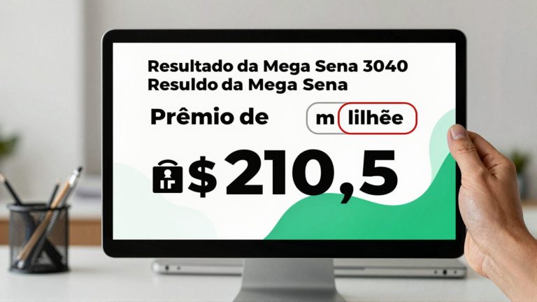 Resultado da Mega Sena 3040 revela prêmio de R$ 20,5 milhões e bilhetes premiados em quatro estados