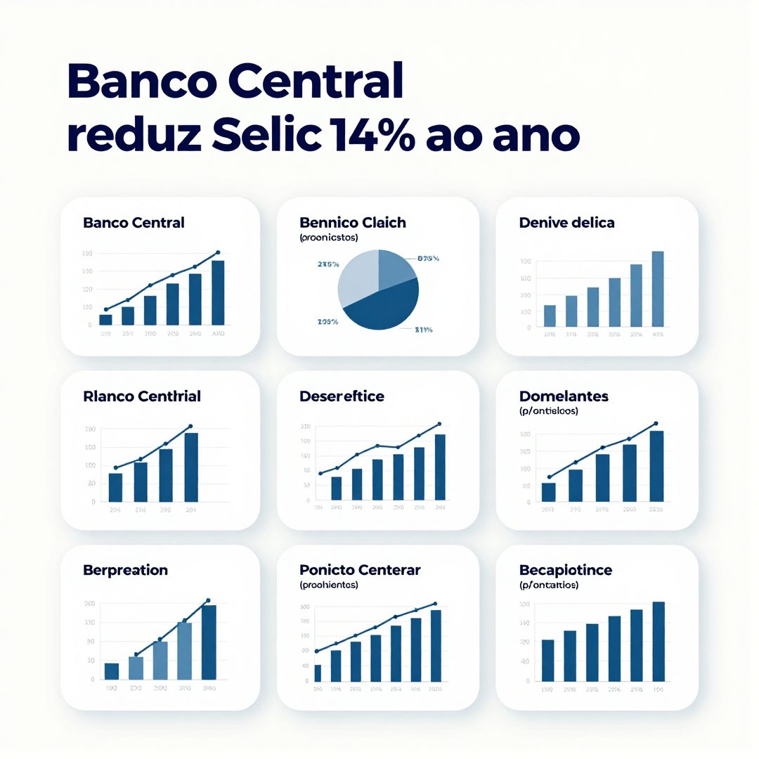 Infográfico - Banco Central reduz Selic para 14% ao ano: impacto direto no orçamento familiar e nas finanças pessoais