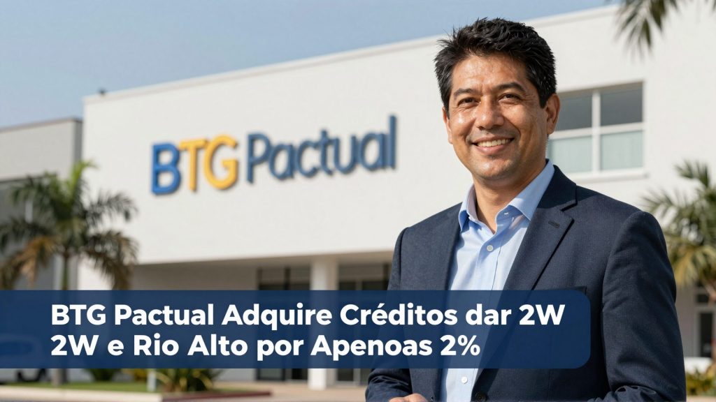 BTG Pactual Adquire Créditos da 2W e Rio Alto por Apenas 2% do Valor Original; Cotistas Preveem Perda Bilionária
