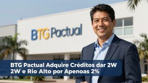 BTG Pactual Adquire Créditos da 2W e Rio Alto por Apenas 2% do Valor Original; Cotistas Preveem Perda Bilionária