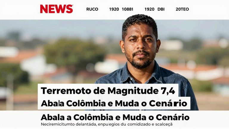 Terremoto de Magnitude 7,4 Abala a Colômbia e Muda o Cenário da América Latina