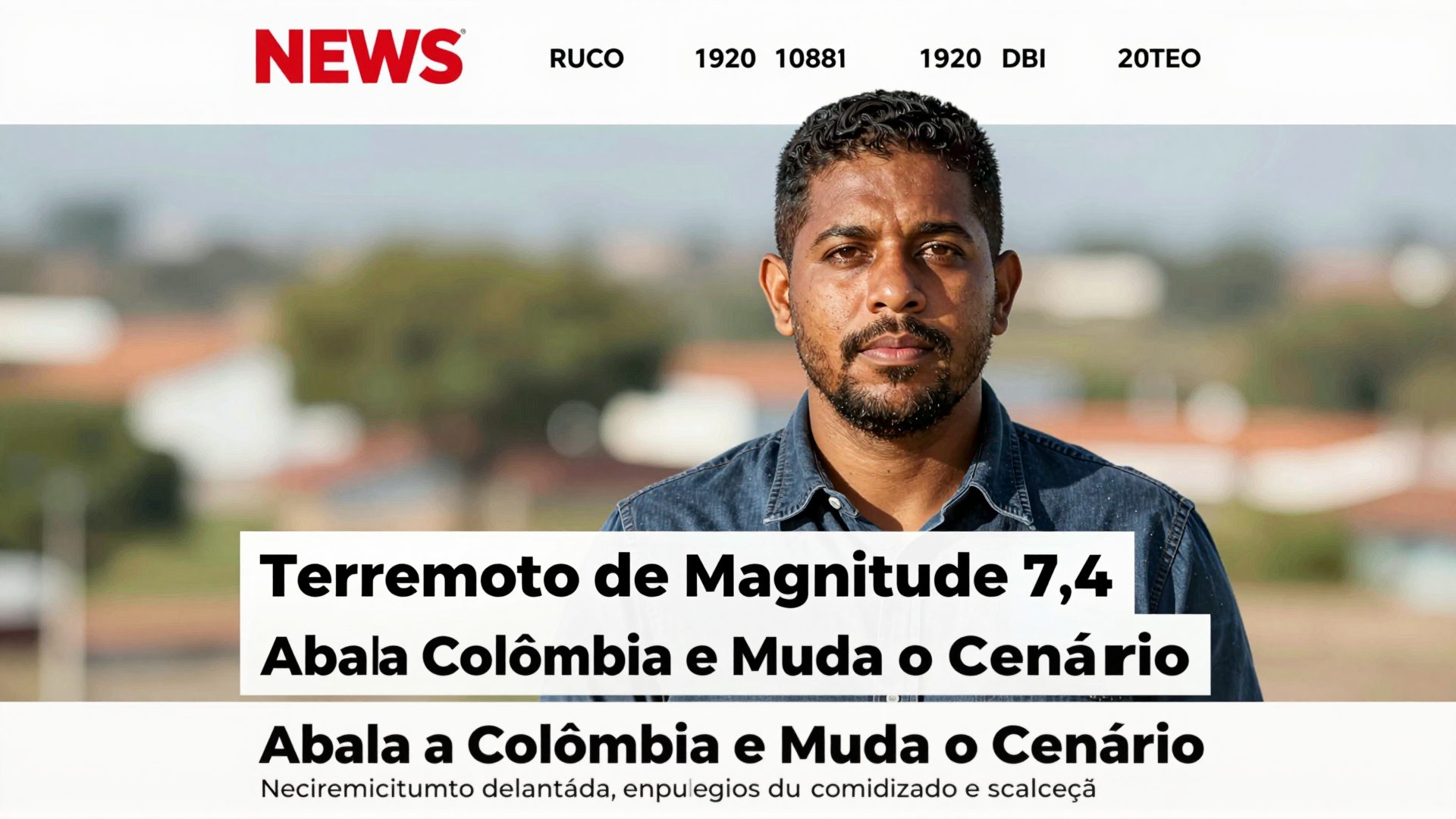 Terremoto de Magnitude 7,4 Abala a Colômbia e Muda o Cenário da América Latina