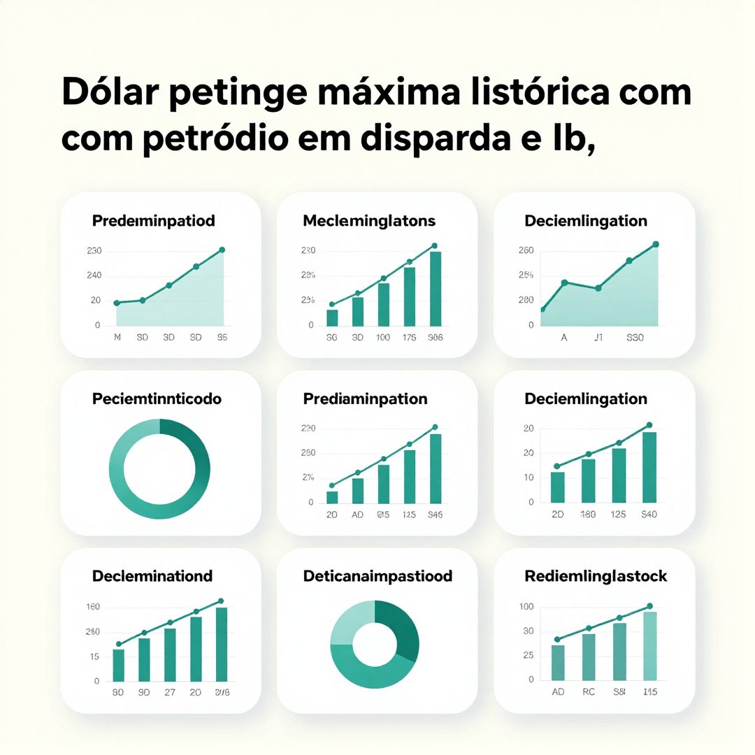 Infográfico - Dólar atinge máxima histórica com petróleo em disparada e Ibovespa registra queda expressiva