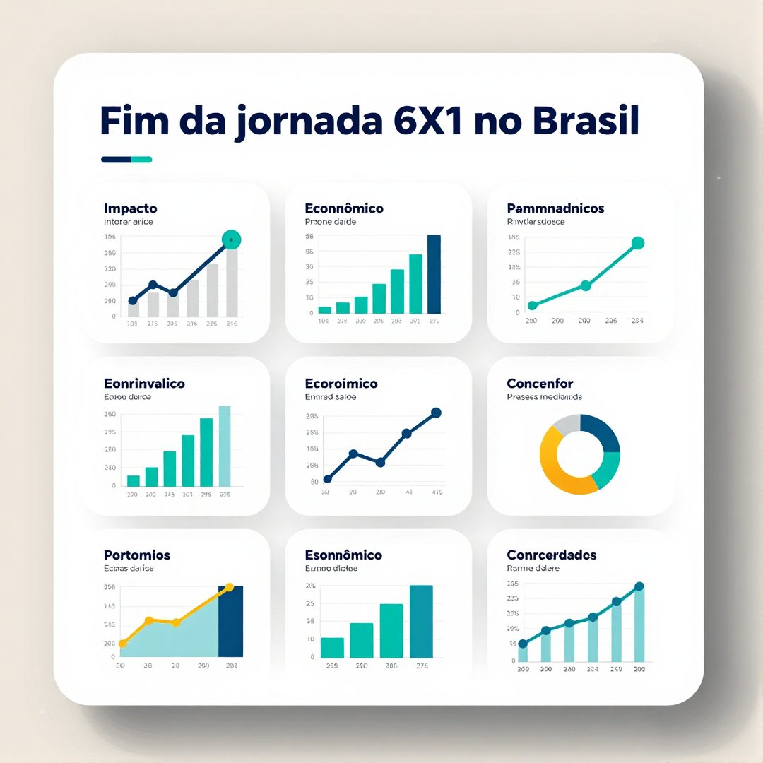 Infográfico - Fim da jornada 6x1 no Brasil: impacto econômico, setores afetados e novos prazos de votação no Congresso