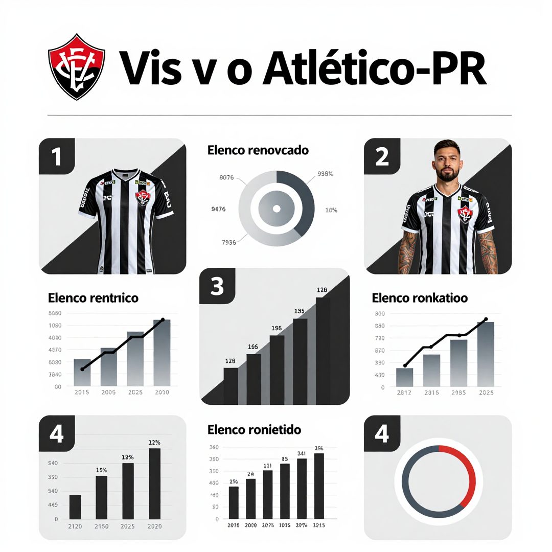Infográfico - Vitória enfrenta o Atlético-PR com elenco renovado e miras nas cabeças de chave