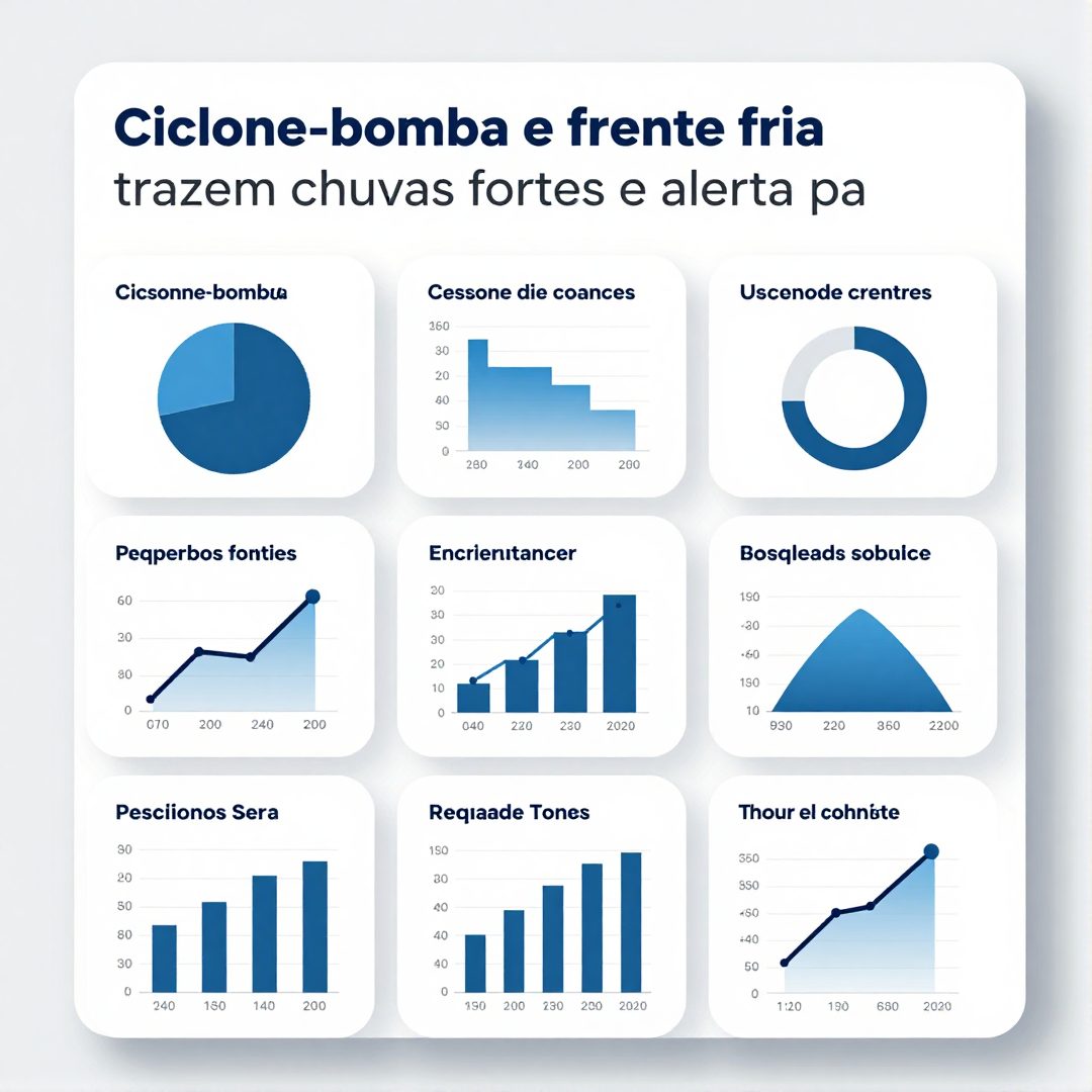 Infográfico - Ciclone-bomba e frente fria trazem chuvas fortes e alerta para onze estados brasileiros