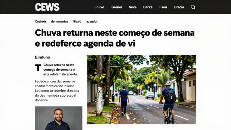 Chuva retorna neste começo de semana e redefine agenda de viagens nas capitais