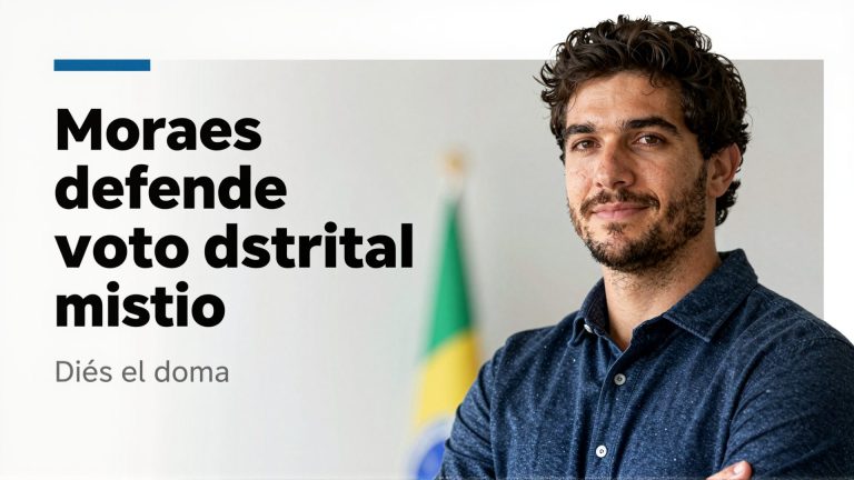 Moraes defende voto distrital misto após dizer que modelo eleitoral brasileiro “falhou”