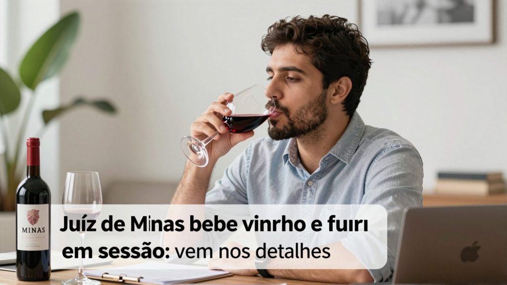 Juíz de Minas bebe vinho e fuma em sessão; veja os detalhes do processo judicial