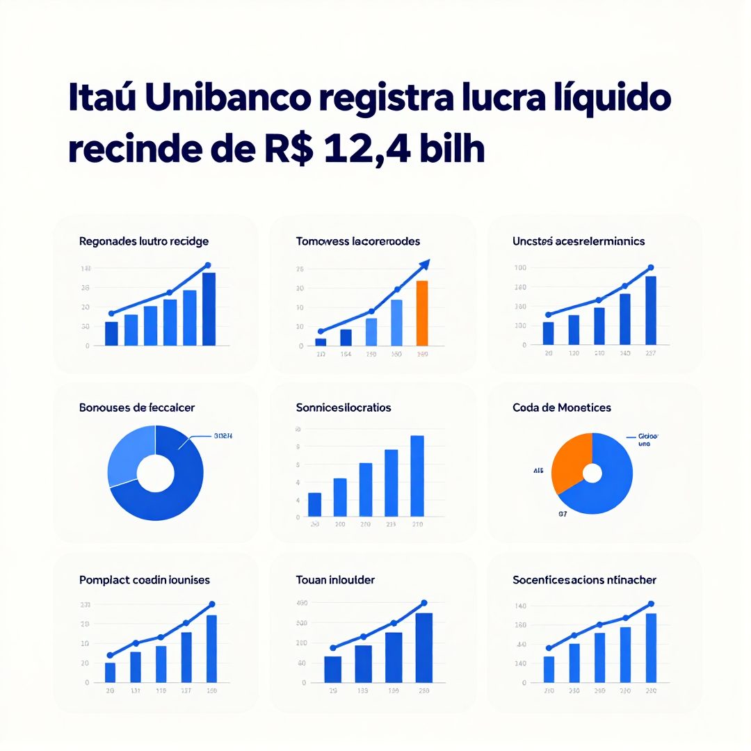 Infográfico - Itaú Unibanco registra lucro líquido recorde de R$ 12,4 bilhões e impulsiona o mercado acionário no segundo trimestre