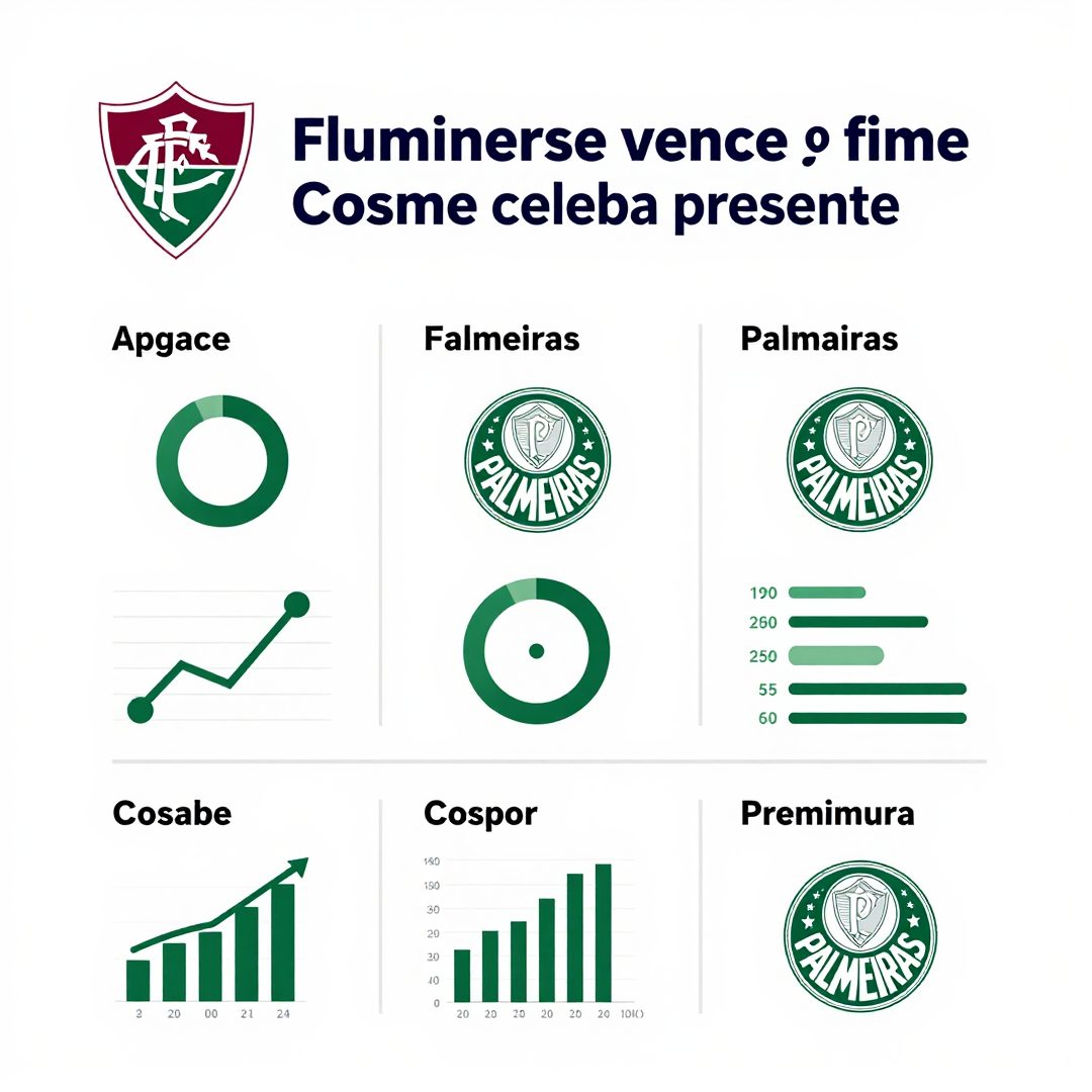 Infográfico - Fluminense vence Palmeiras no fim e Cosme celebra presente para o Flamengo