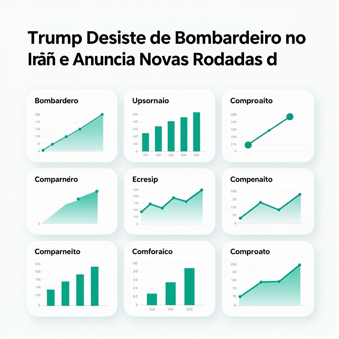 Infográfico - Trump Desiste de Bombardeio no Irã e Anuncia Novas Rodadas de Negociações para o Oriente Médio