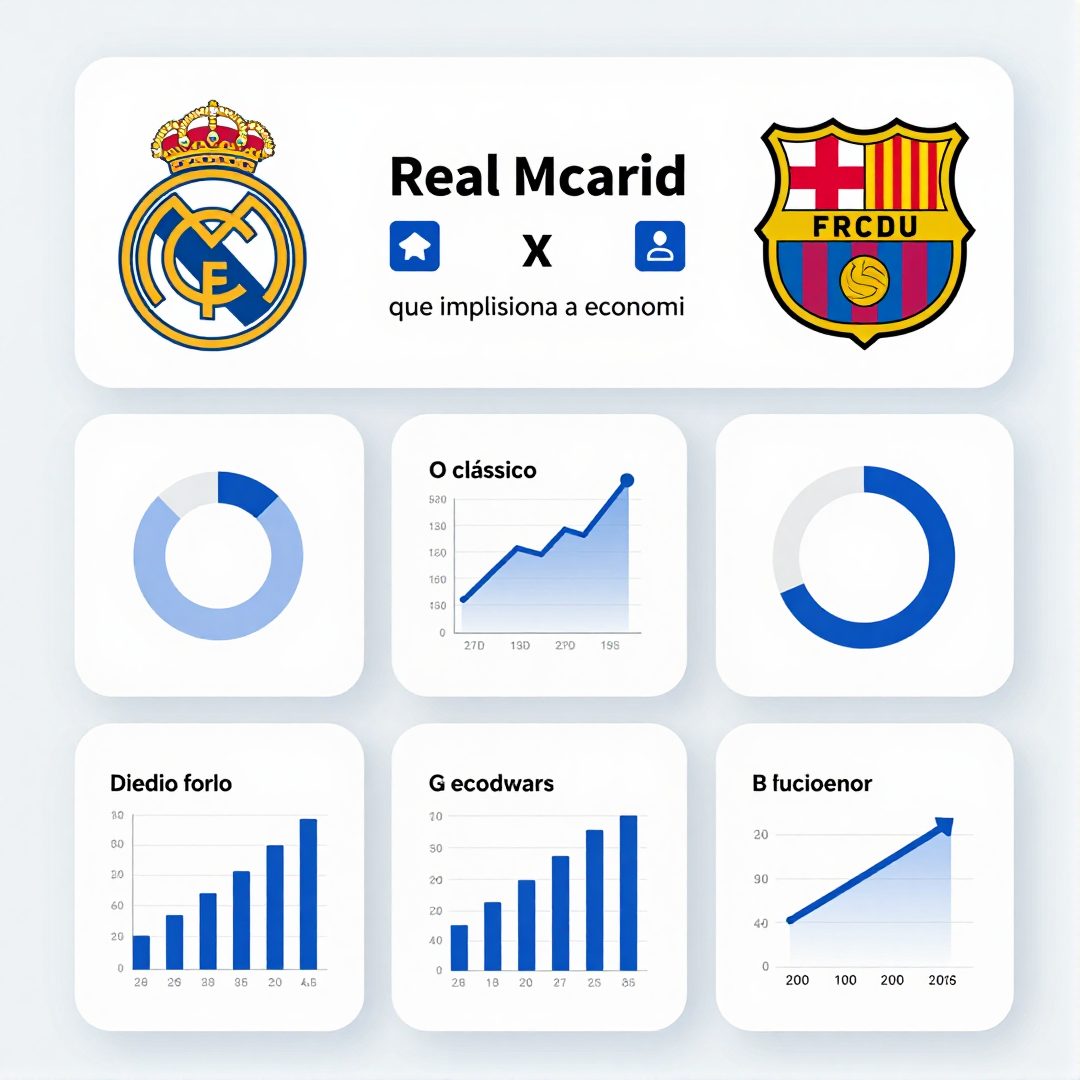 Infográfico - Real Madrid x Barcelona: o clássico que impulsiona a economia e o entretenimento global