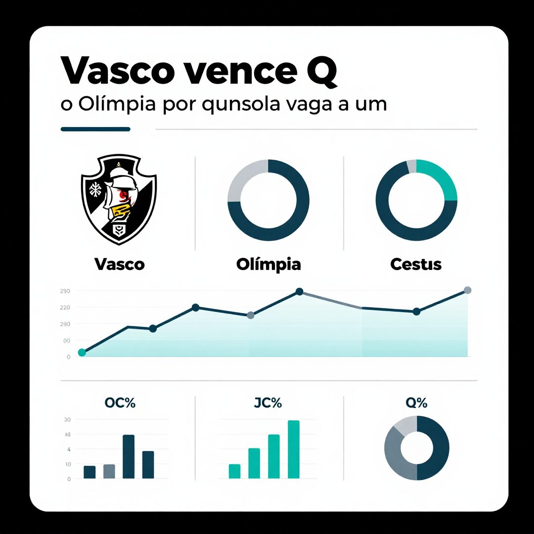 Infográfico - Vasco vence o Olímpia por quatro a um e consolida vaga nas quartas da Sul-Americana