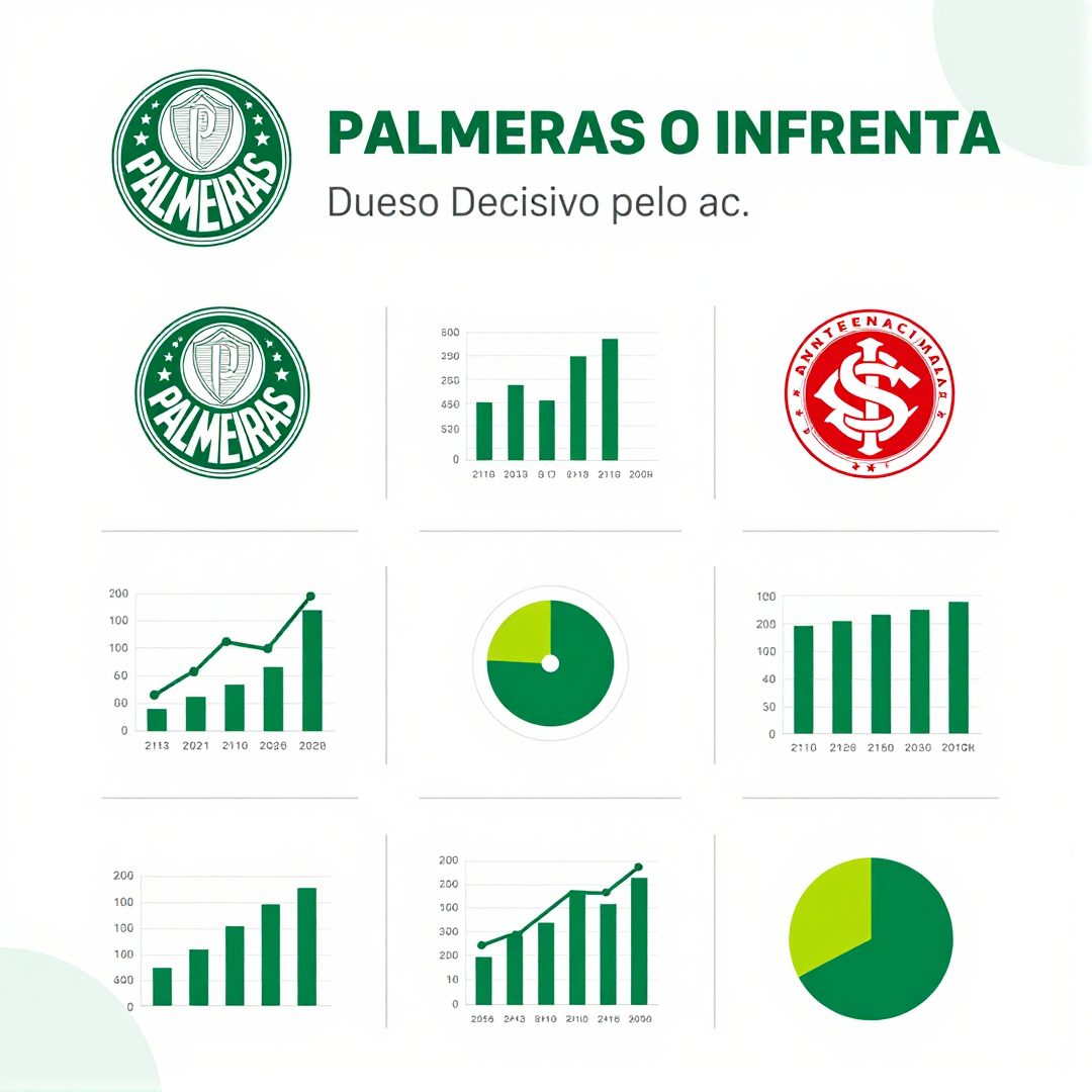 Infográfico - Palmeiras enfrenta o Internacional em duelo decisivo pelo acesso à Libertadores no Brasileirão