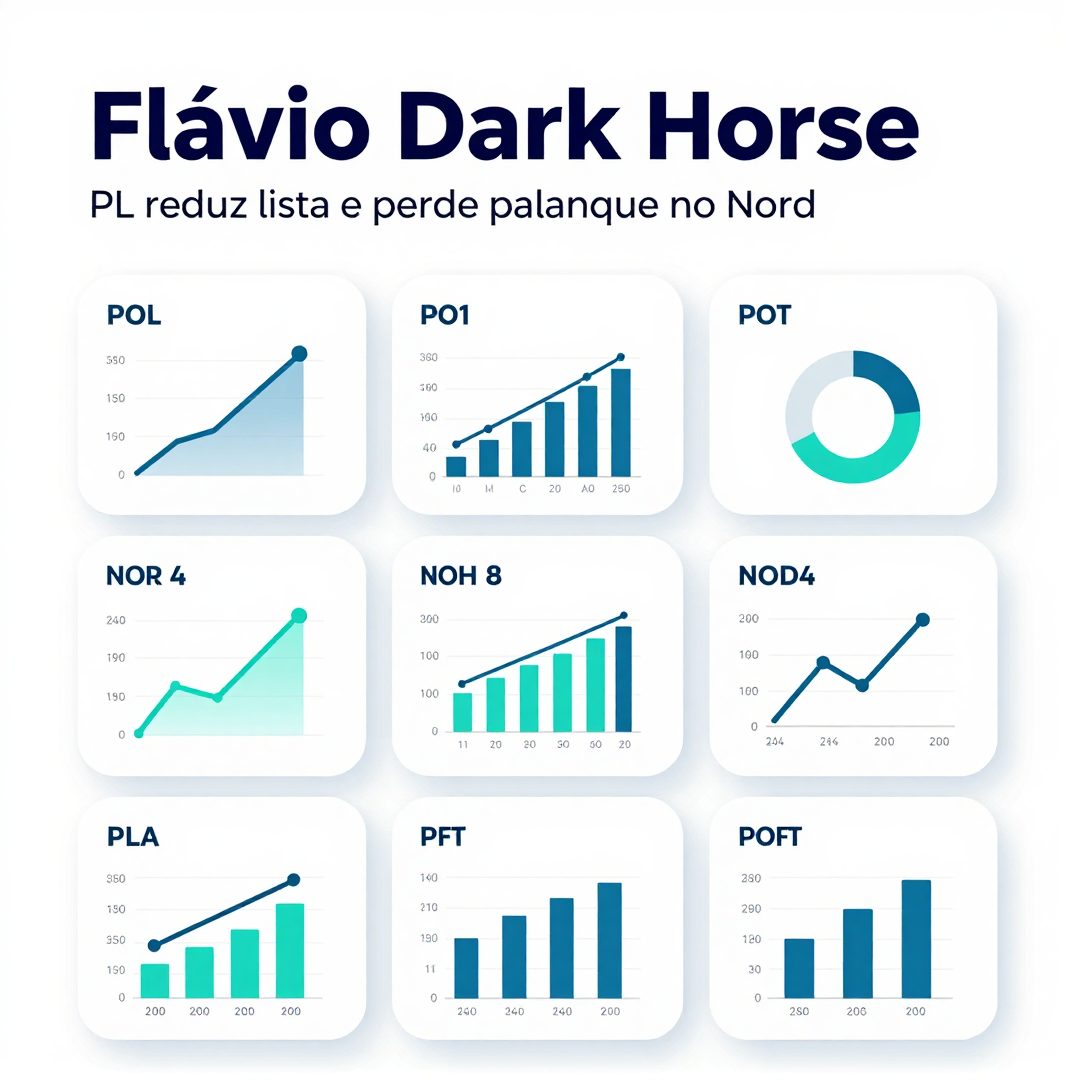 Infográfico - Flávio "Dark Horse", PL reduz lista e perde palanque no Nordeste em meio a queda de candidaturas