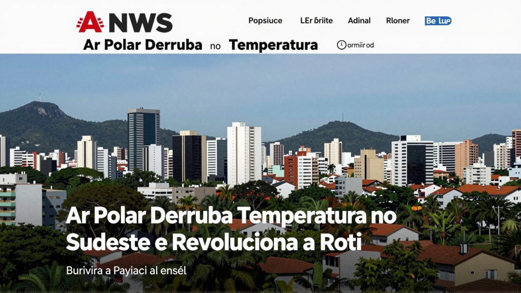Ar Polar Derruba Temperatura no Sudeste e Revoluciona a Rotina das Capitais Brasileiras