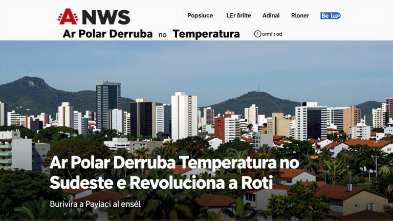 Ar Polar Derruba Temperatura no Sudeste e Revoluciona a Rotina das Capitais Brasileiras