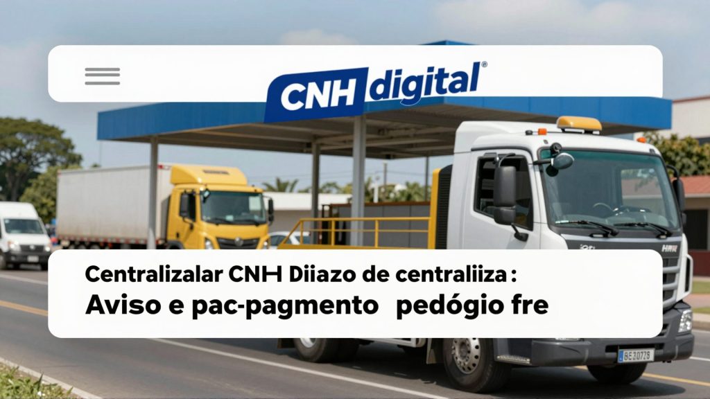 CNH digital vai centralizar aviso e pagamento de pedágio free flow, simplificando a vida do motorista