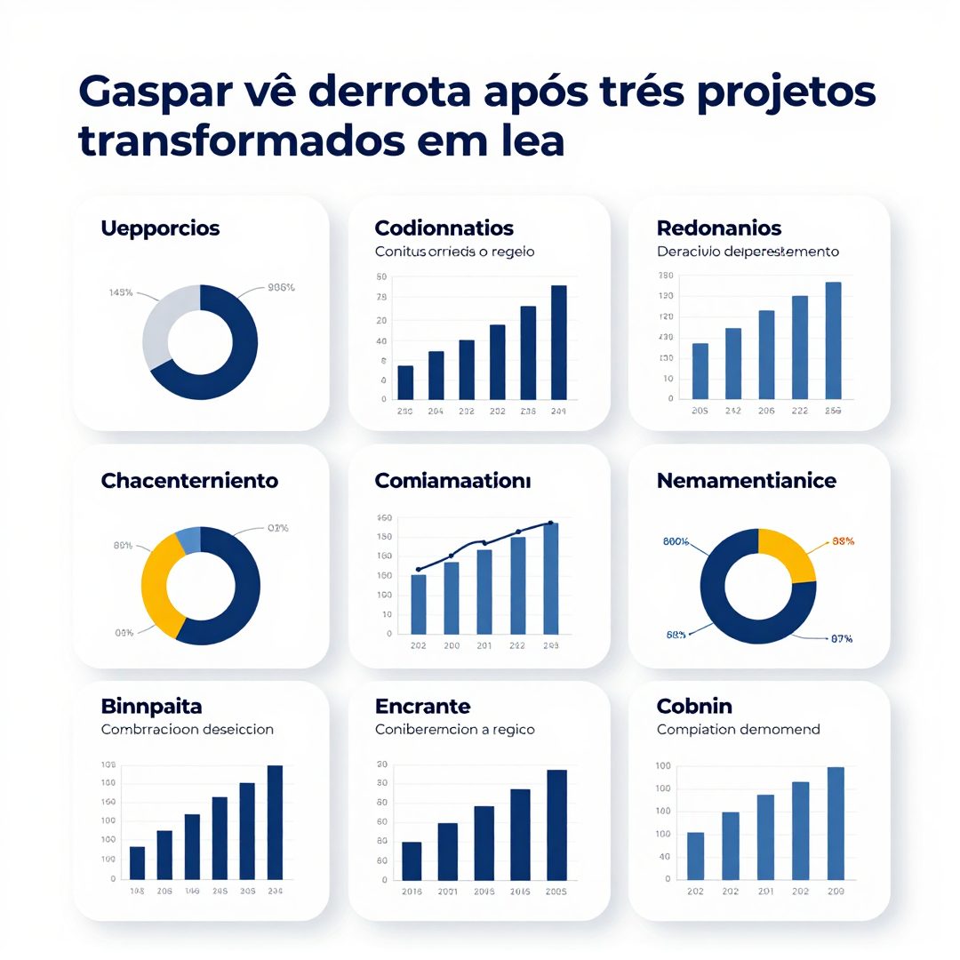 Infográfico - Gaspar vê derrota após três projetos transformados em lei em quatro anos