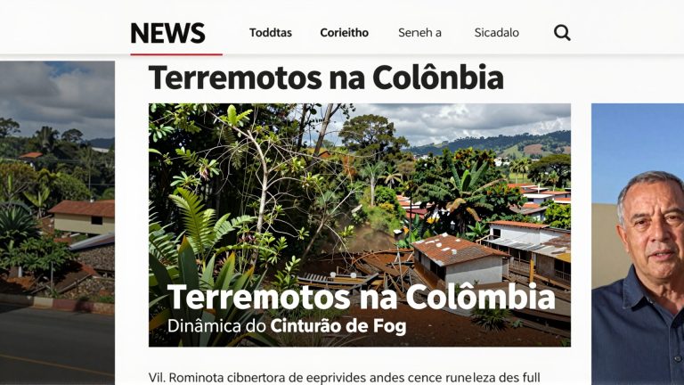 Terremotos na Colômbia revelam a dinâmica do Cinturão de Fogo do Pacífico