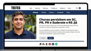 Chuvas persistem em SC, PR e Sudeste enquanto o RS já registra tempo estável