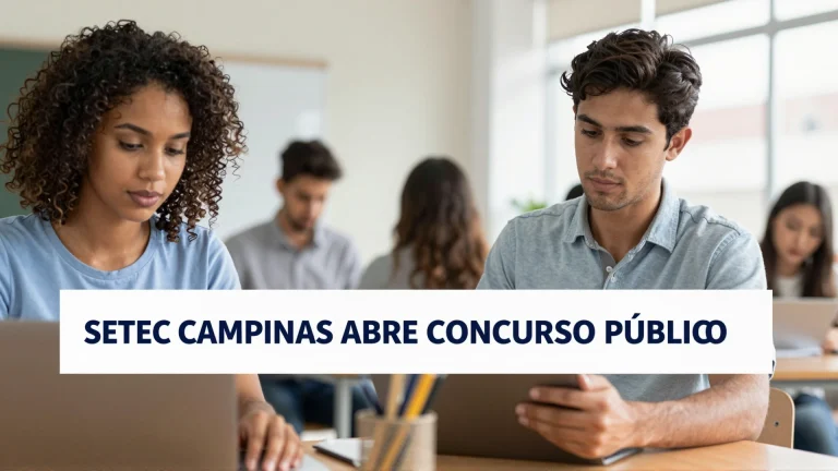 SETEC Campinas Abre Concurso Público: Veja Salários e Como se Candidatar