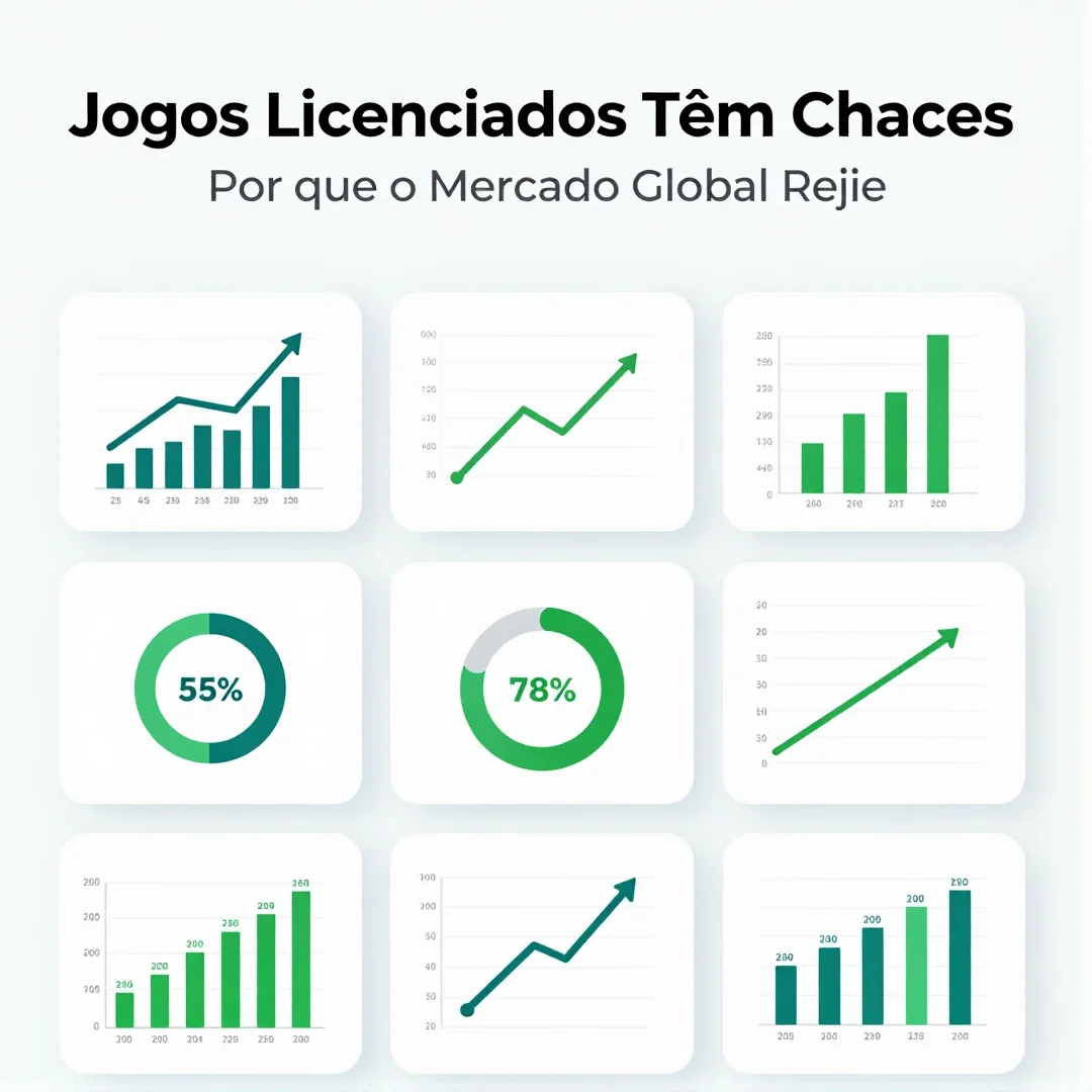 Infográfico - Jogos Licenciados Têm Chances: Por Que o Mercado Global Rejeita Muitas Franquias?