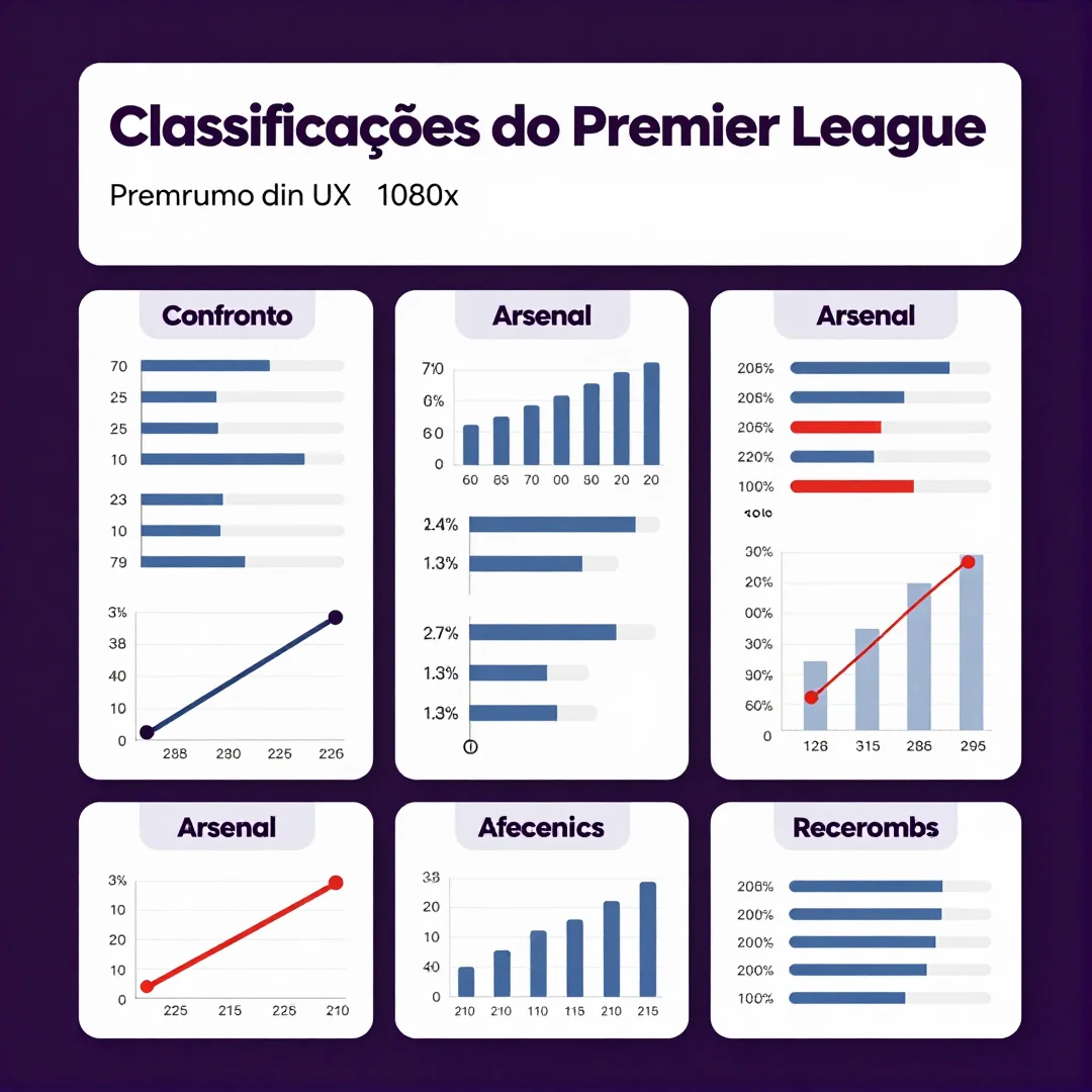 Infográfico - Classificações do Premier League: O confronto entre Arsenal e Chelsea redefine a corrida pelo título
