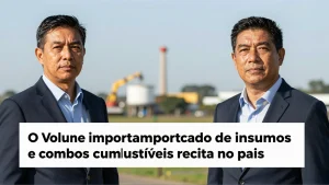 O volume importado de insumos e combustíveis recua no país, na esteira da desaceleração da economia