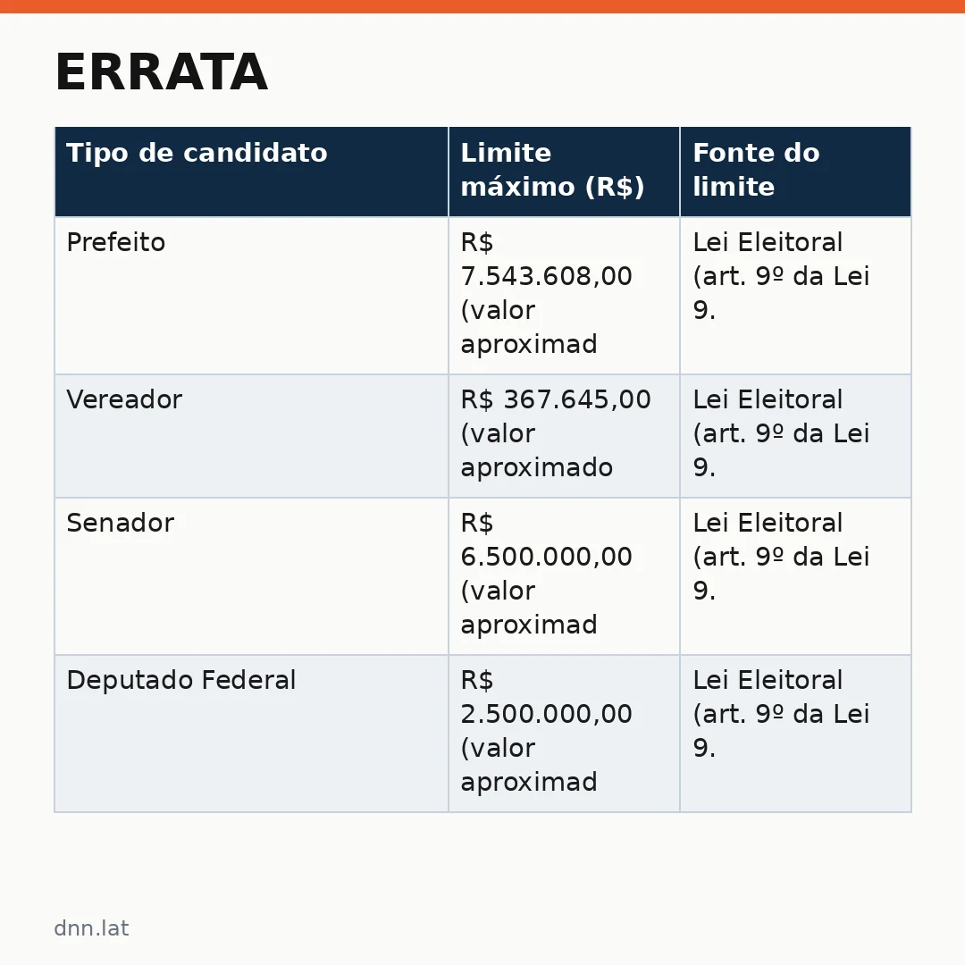 Infográfico - Errata: liminar suspendeu campanha, e não candidatura — veja o que significa para os eleitores