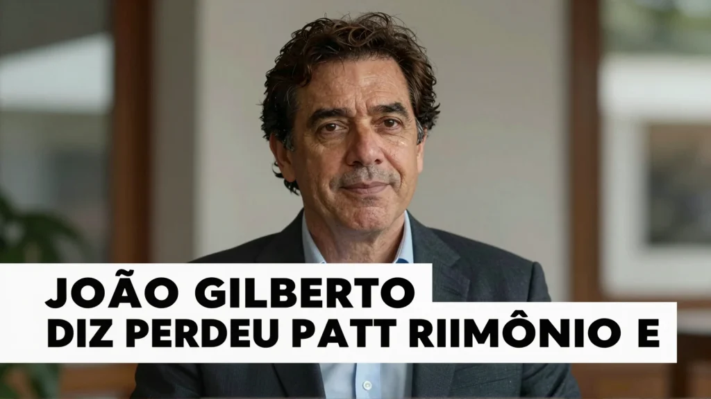 João Gilberto diz perdeu patrimônio e a história por trás do anúncio