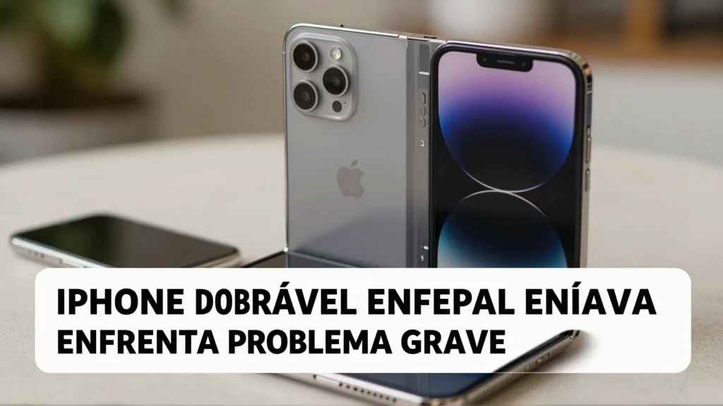 iPhone dobrável enfrenta problema grave: análise completa sobre a escassez imediata